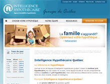 Tablet Screenshot of intelligence-hypothecaire.com
